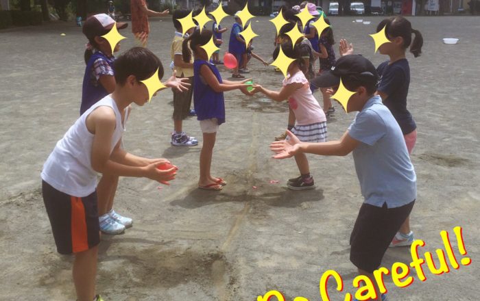 昨日までの天気が一転、久々の晴れで待ちに待った「ウォーターバトル！」