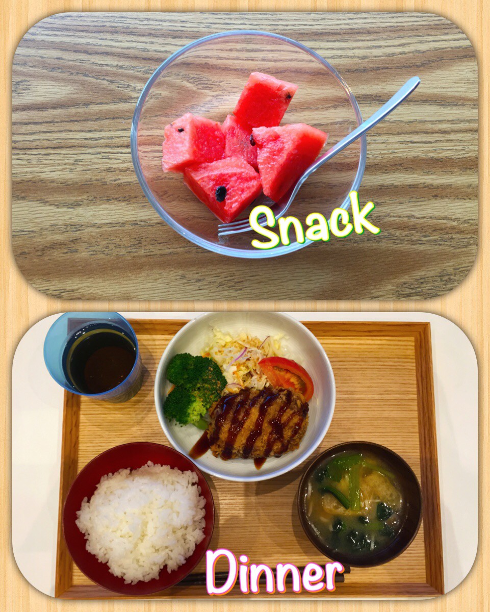 9/1 Thu.スナックタイムもたくさんの友達が増えて、会話が弾みます。