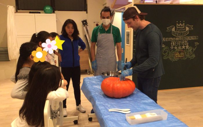 いよいよ本物の「ジャック・オ・ランタン」を作りました！