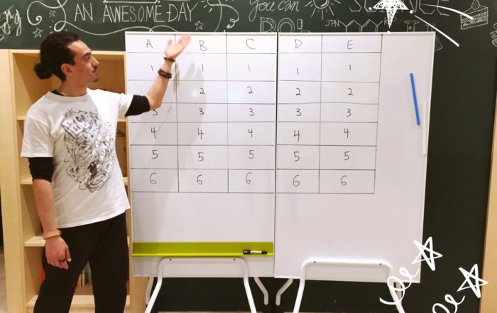 アメリカの番組を真似てクイズ番組が開かれました。