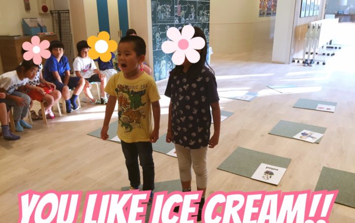 体をたくさん動かしながらのレッスン！！