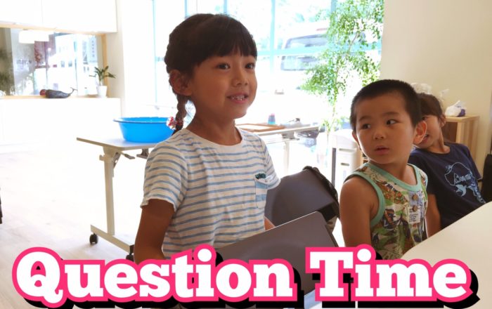 引き続き”Question time”。口が回らなくなって大変！？