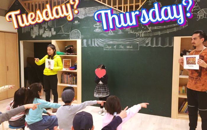 曜日のストーリーを少しづつ練習しよう！