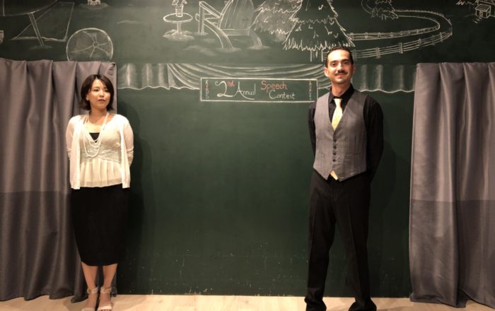 第2回スピーチコンテスト「優秀賞」発表！！と先生からのコメント。