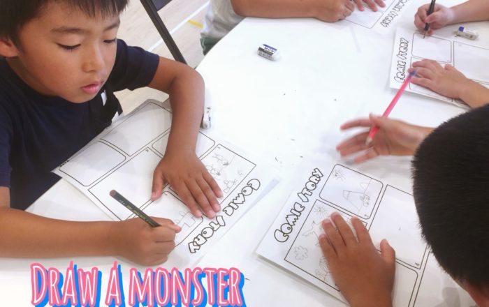 お題を聞いてマンガを描いてみよう。