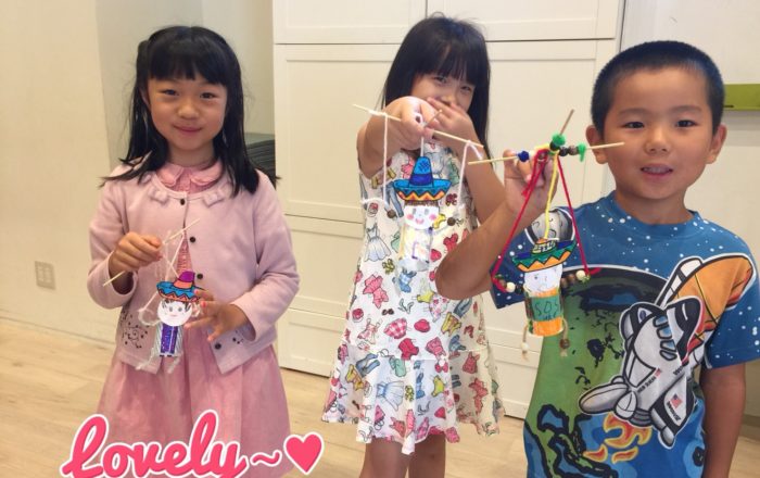 メキシカンウィーク。今日はマリオネットを作りました！