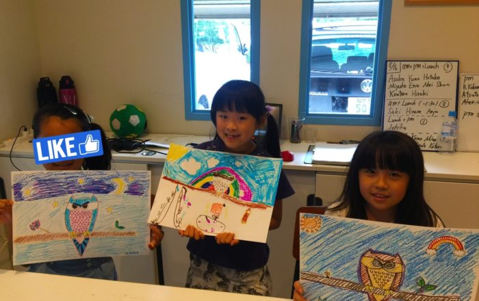 絵画教室開催。どんな絵ができあがったかな？