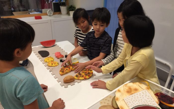 いろいろなシチュエーションを自分たちで考えて発表！