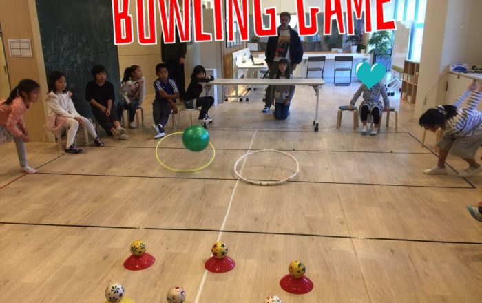 ボーリングゲーム開催！協力しあってポイントゲット！