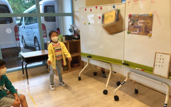 ２つに分かれて練習