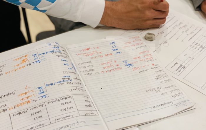 水曜日のナイトクラス（Intermediate：中級クラス)の様子