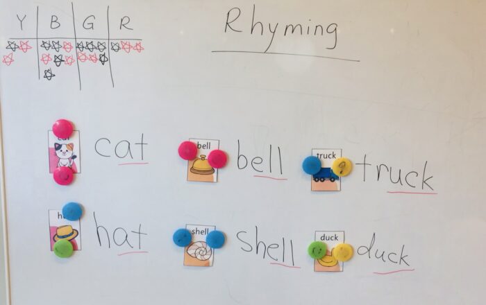 Rhyming（韻をふむ）練習をしています