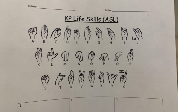 アルファベットの手話