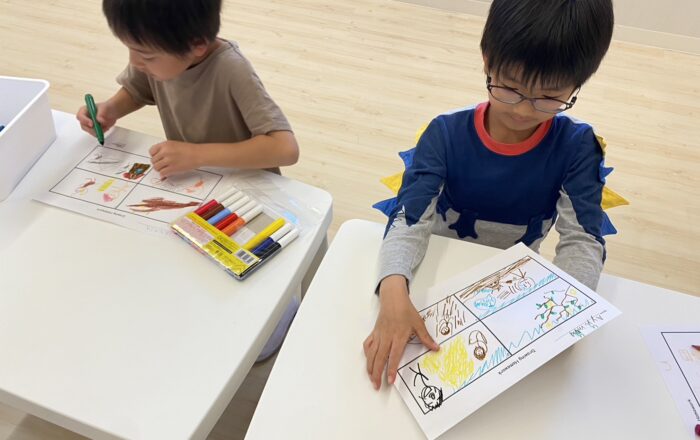 【都筑校】Drawing Homework のやり方を覚えました！