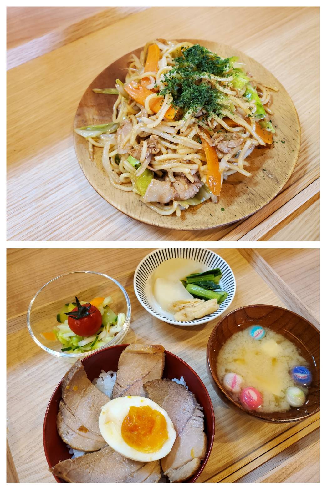 【都筑校】やきそばとチャーシュー