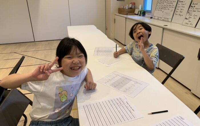 【青葉校】今週のライティングタイム！きれいに、素早く書いていこう！