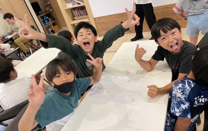 【青葉校】メインエリアのワークショップタイムは「バトルシップ」をやりました！