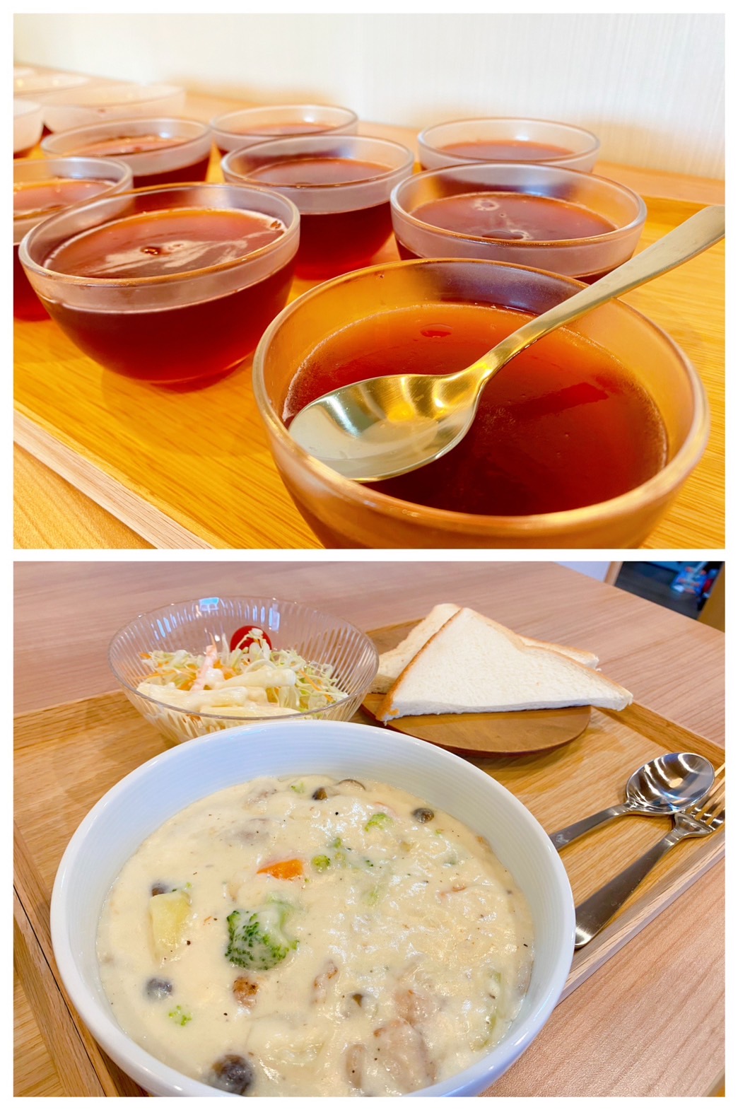 【都筑校】グレープゼリーとシチュ～