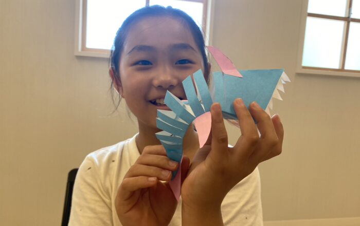 【都筑校】Movable Paper Shark Day ! くねくね動くサメの日！