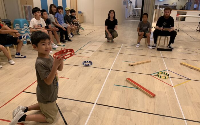 【青葉校】今週のメインゲームは「ノックアウト」をやっています！