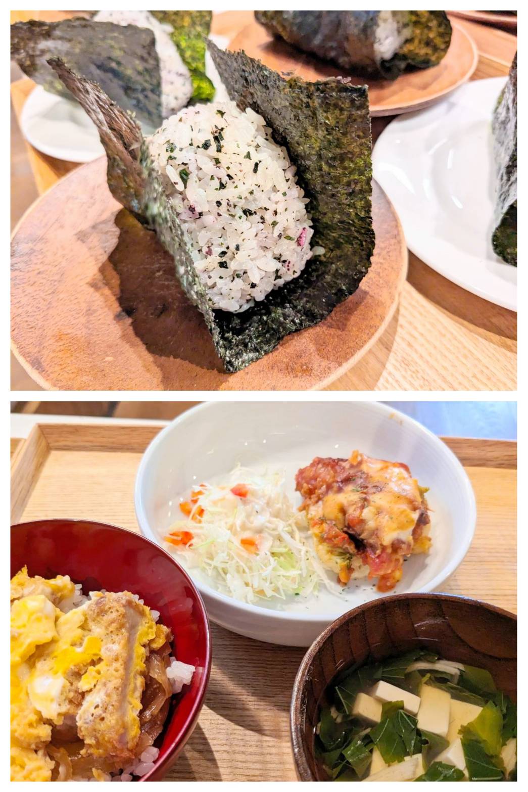 【青葉校】カツ丼とグラタン