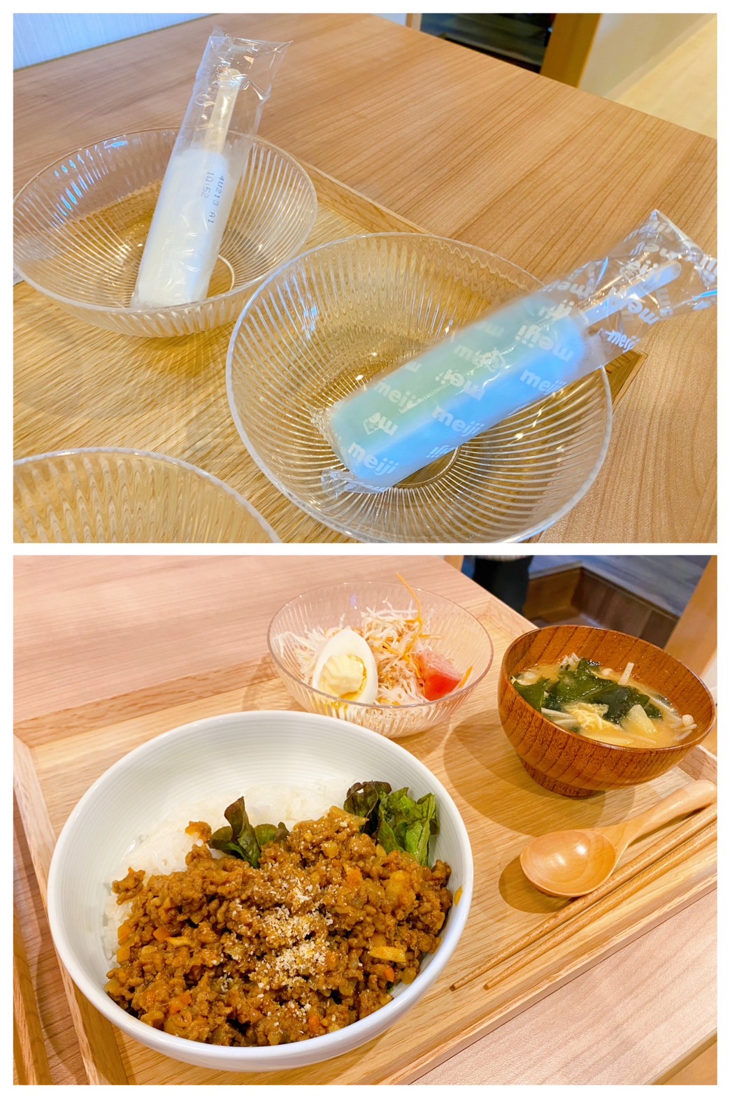 【都筑校】アイスキャンディー、ドライカレー