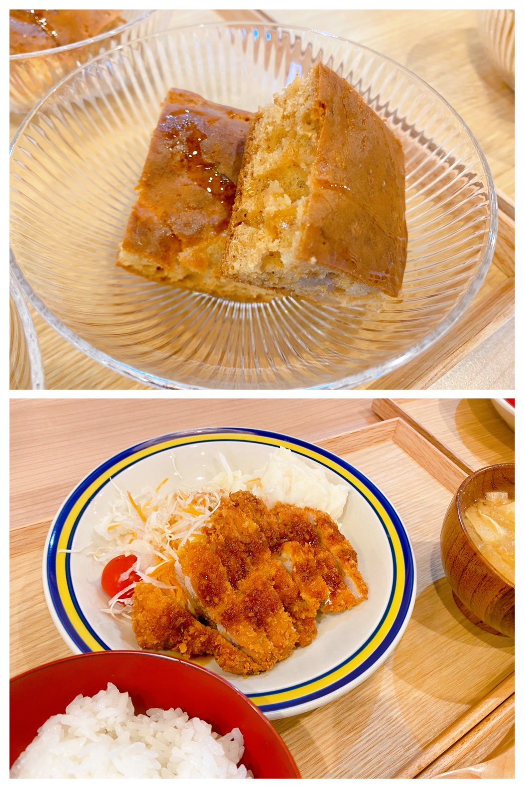 【都筑校】アップルシナモンパンケーキ&とんかつ