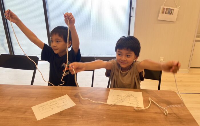 【都筑校】ロープでうまくknotを作れるかな？