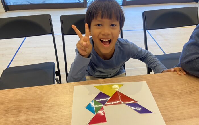 【都筑校】ワークショップでは形を学びました。