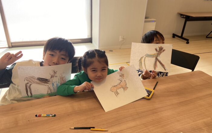 【都筑校】本格的なトナカイ！